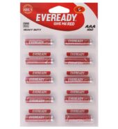 Eveready Red 1012 AAA Carbon Zinc Batteries (Pack of 10)
