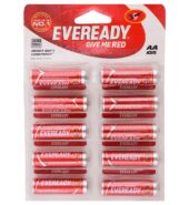 Eveready Red 1015 AA Carbon Zinc Batteries (Pack of 10)